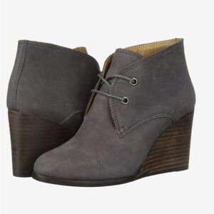 Never worn - Lucky brand ankle booties wedges